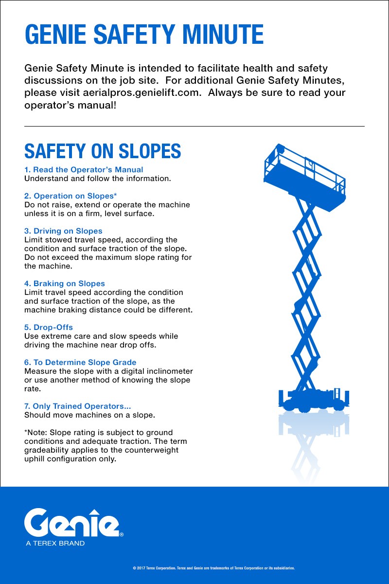 Genie Safety Minute: Safety On Slopes