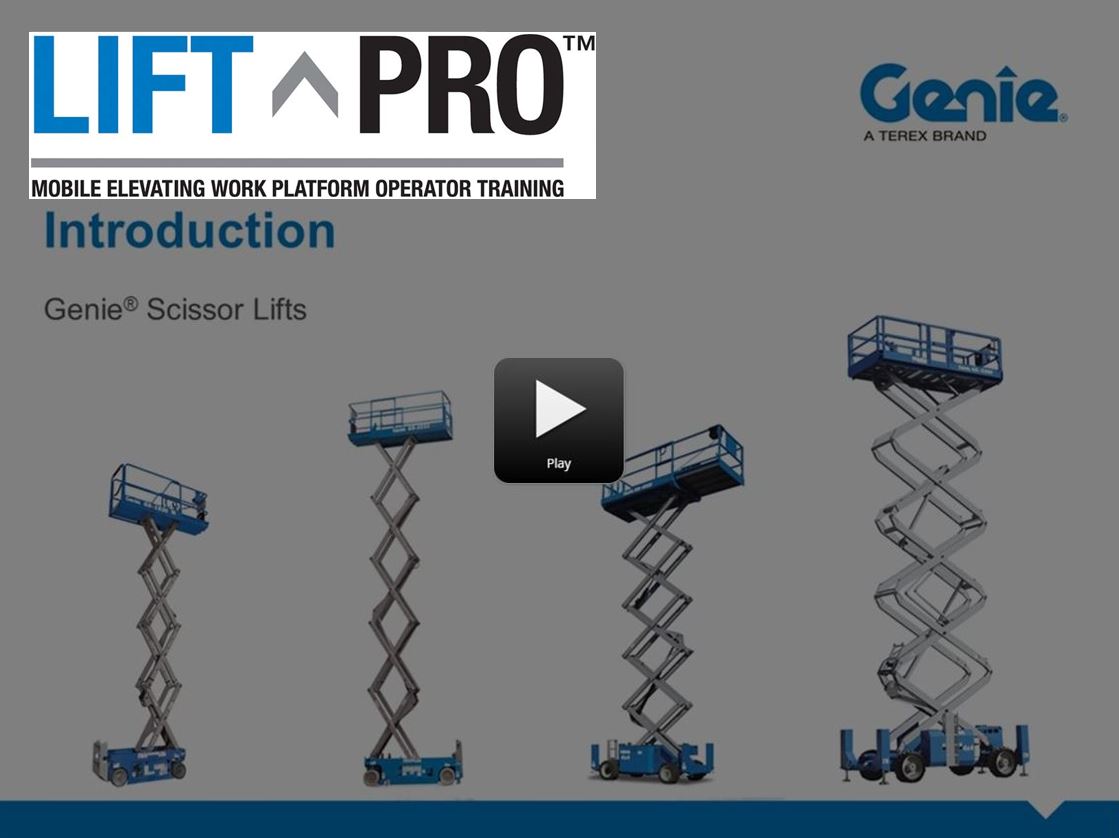 Lift Pro Online Product Training Intro To Genie Scissor Lifts Lift Pro Online Product Training Intro To Genie Scissor Lifts