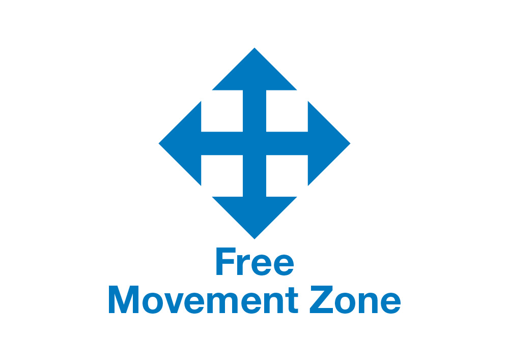 Free Movement Zone-RGB-Blue