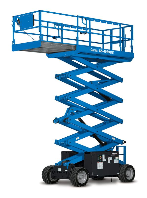Genie GS-4069 Bi-Energy rough terrain scissor lift