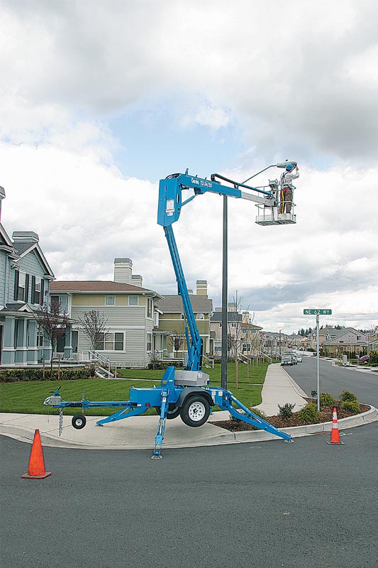 Genie® TZ™-34/20 Trailer Mounted Boom Lift
