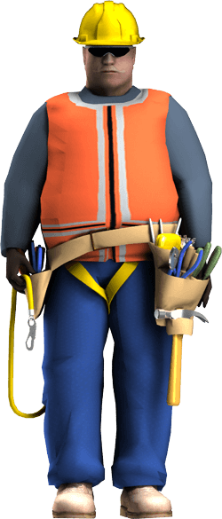 Construction Worker Man, D